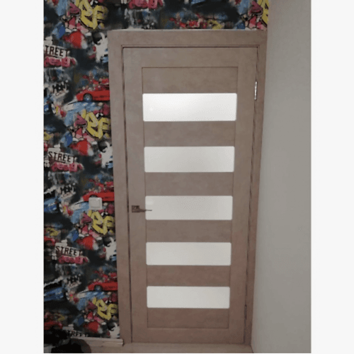 Дверь межкомнатная СОЛЕ, экошпон (ст. черное)